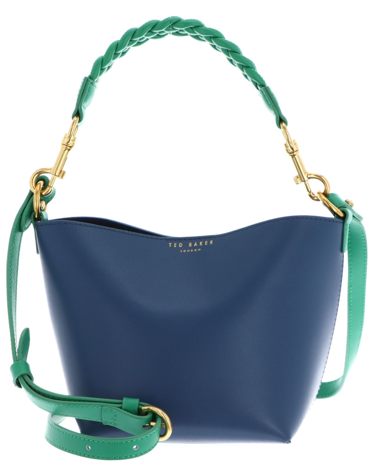 Ted Baker Wynola Woven Handle Colourblock Small Bag Blue