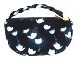 Ted Baker Isli Satin Statement Hardware Printed Hobo Ba Navy