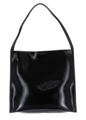 Ted Baker Baailey Thin Strap Crinkle Tote Bag L Black
