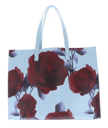 Ted Baker Emberli Extra Large Rose Print Icon Bag XL Mid-Blue