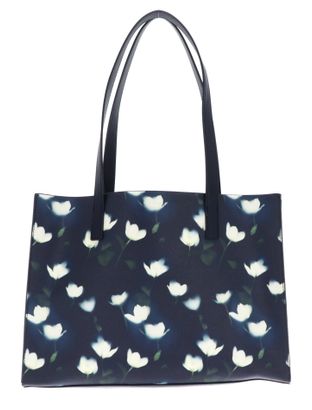 Ted Baker Tuiicon Elongated Tulip Printed Icon Bag Navy