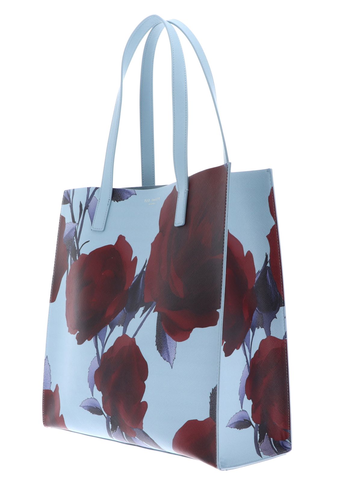 Ted Baker Elyzaa Large Rose Print Icon Bag L Mid Blue Ted Baker Elyzaa Large Rose Print Icon Bag L Mid Blue