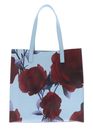 Ted Baker Elyzaa Large Rose Print Icon Bag L Mid Blue