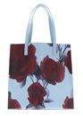 Ted Baker Elyzaa Large Rose Print Icon Bag L Mid Blue