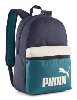 PUMA Phase Color Block Backpack New Navy - Emerald Ice