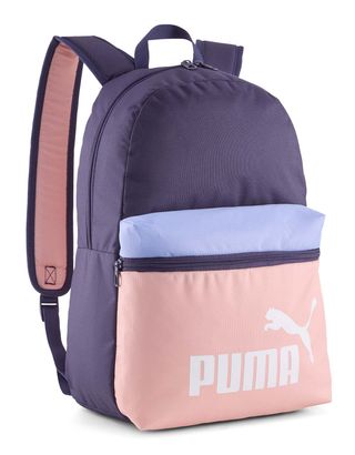 PUMA Phase Color Block Backpack Deep Plum - Rosy Outlook