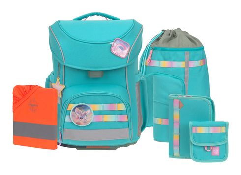 Lässig Unique School Set Slim 7-teilig Turquois