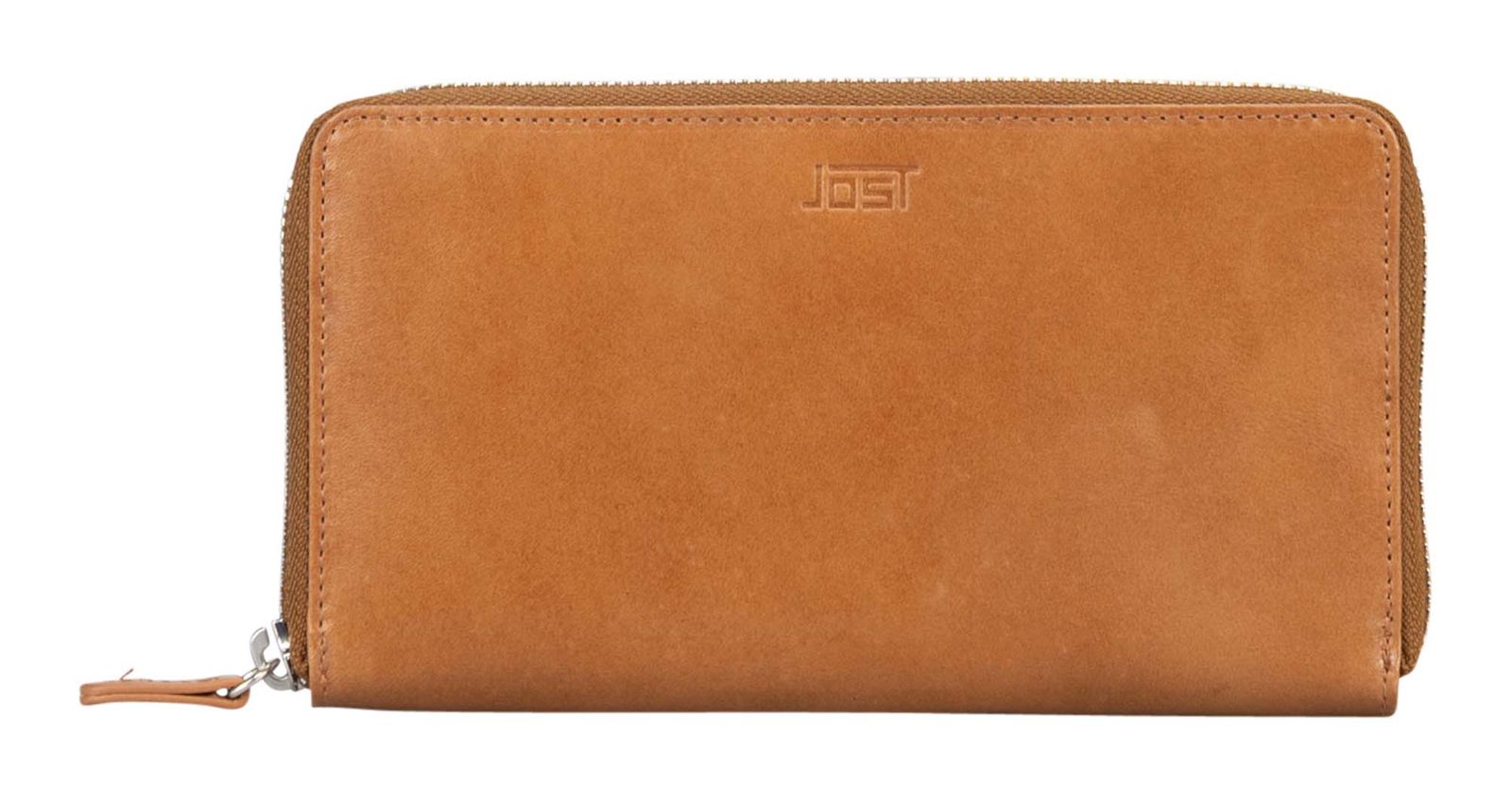 JOST Rana Zip Wallet Long Cognac