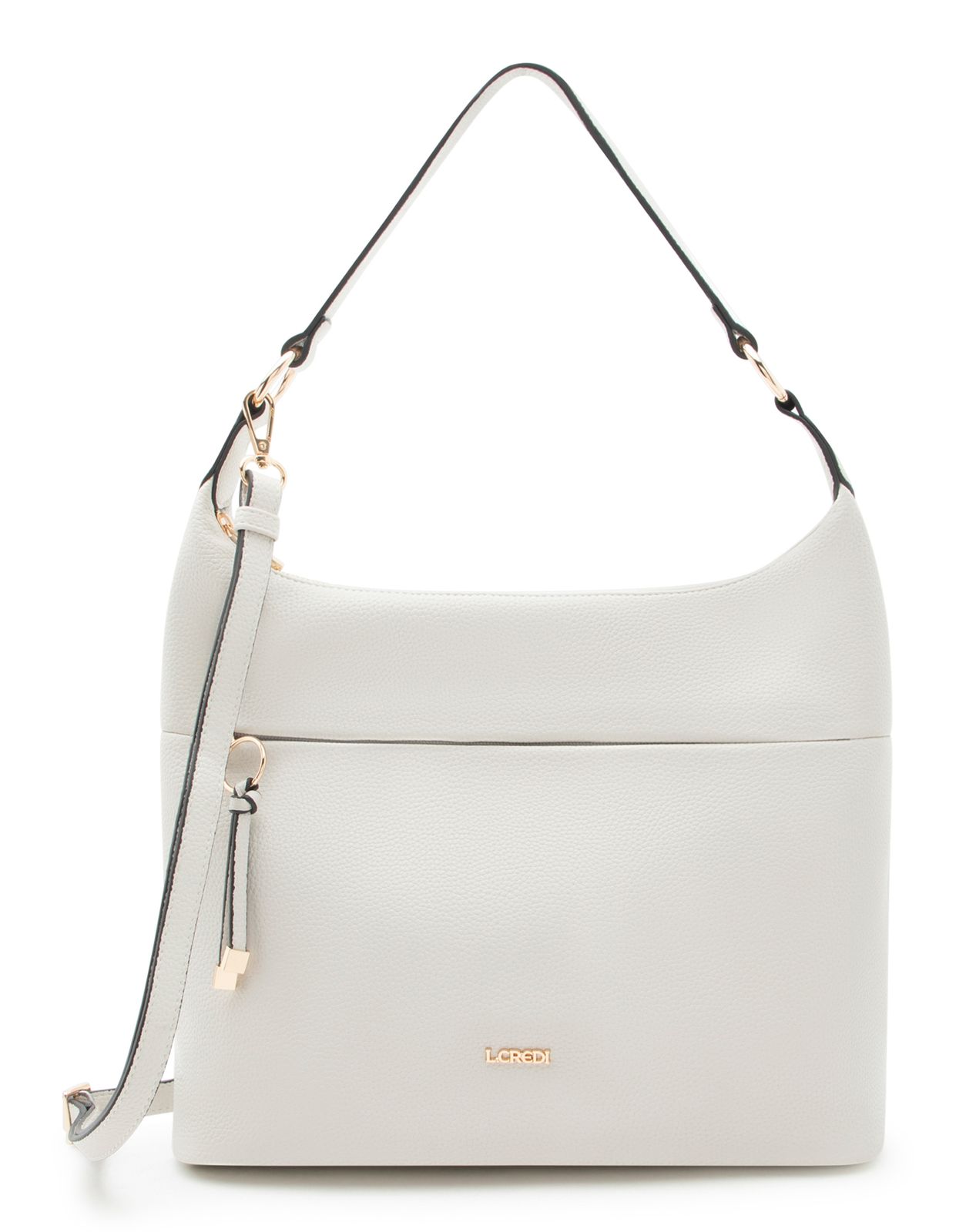 L.CREDI Maite Hobo Bag Light Gray