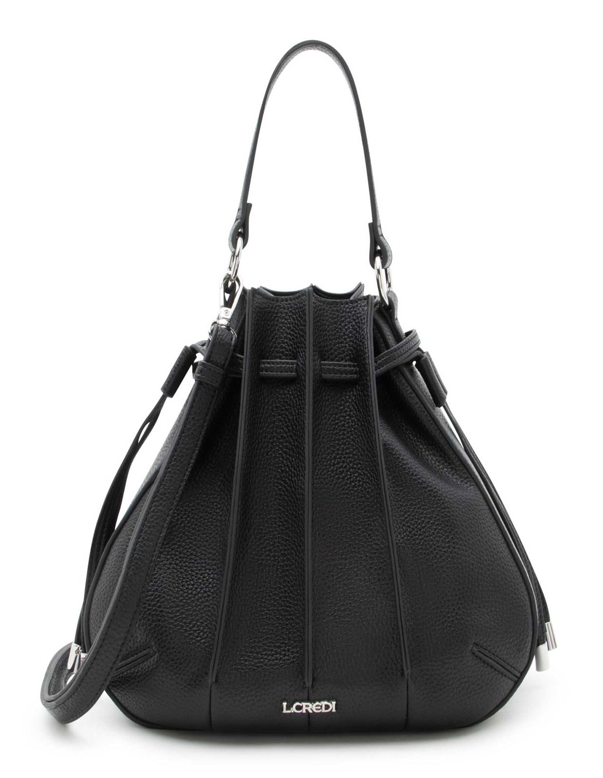L.CREDI Rahmi Hobo Bag Black