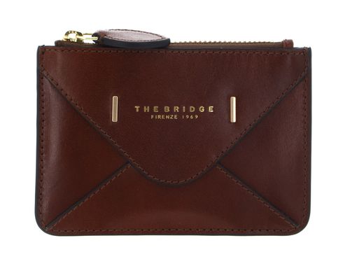 THE BRIDGE Frida Card Case Marrone 14 / Oro THE BRIDGE Frida Card Case Marrone 14 / Oro