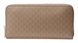 Calvin Klein Emblem Zip Around Wallet Desert Taupe