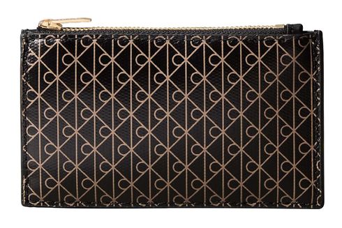 Calvin Klein Emblem Top Zip Cardcase Black