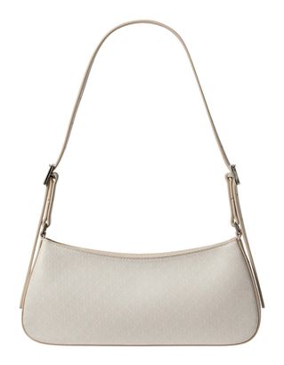 Calvin Klein Emblem Small Shoulder Bag Lily White