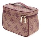 GUESS Toiletry Train Case Burgundy Logo GUESS Toiletry Train Case Burgundy Logo