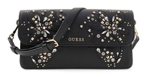 GUESS Sadie Flap Shoulder Bag Black