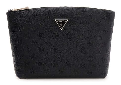 GUESS Wilder Top Zip Cosmetic Bag XL Black GUESS Wilder Top Zip Cosmetic Bag XL Black