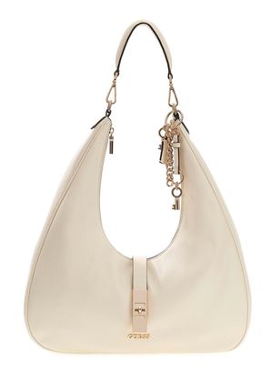 GUESS Brooke Hobo Cream White