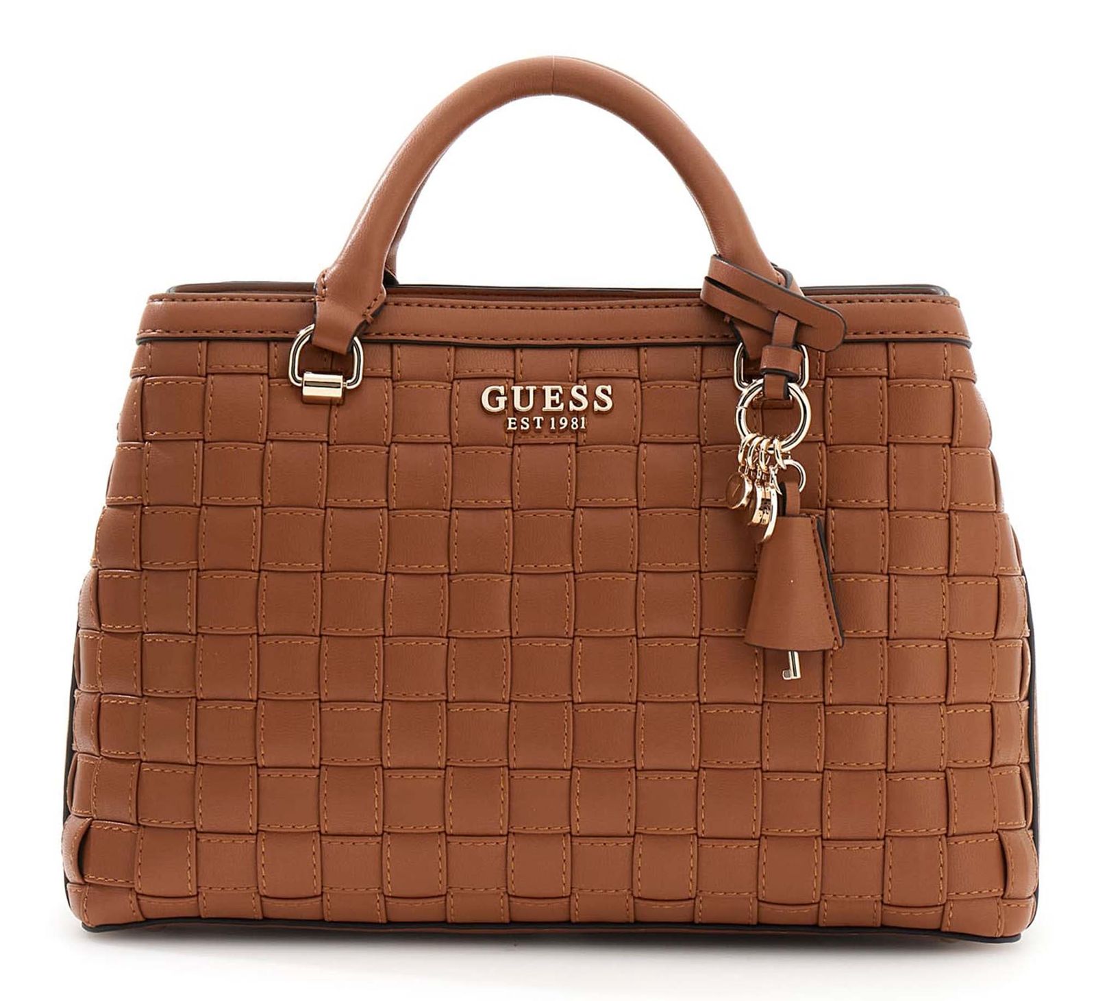 GUESS Sandy Girlfriend Satchel Caramel