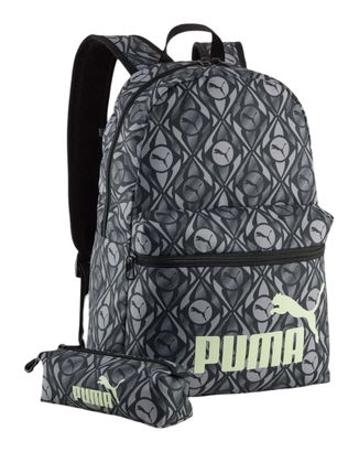 PUMA Phase Backpack Puma Black - Apple Spritz - Football AOP