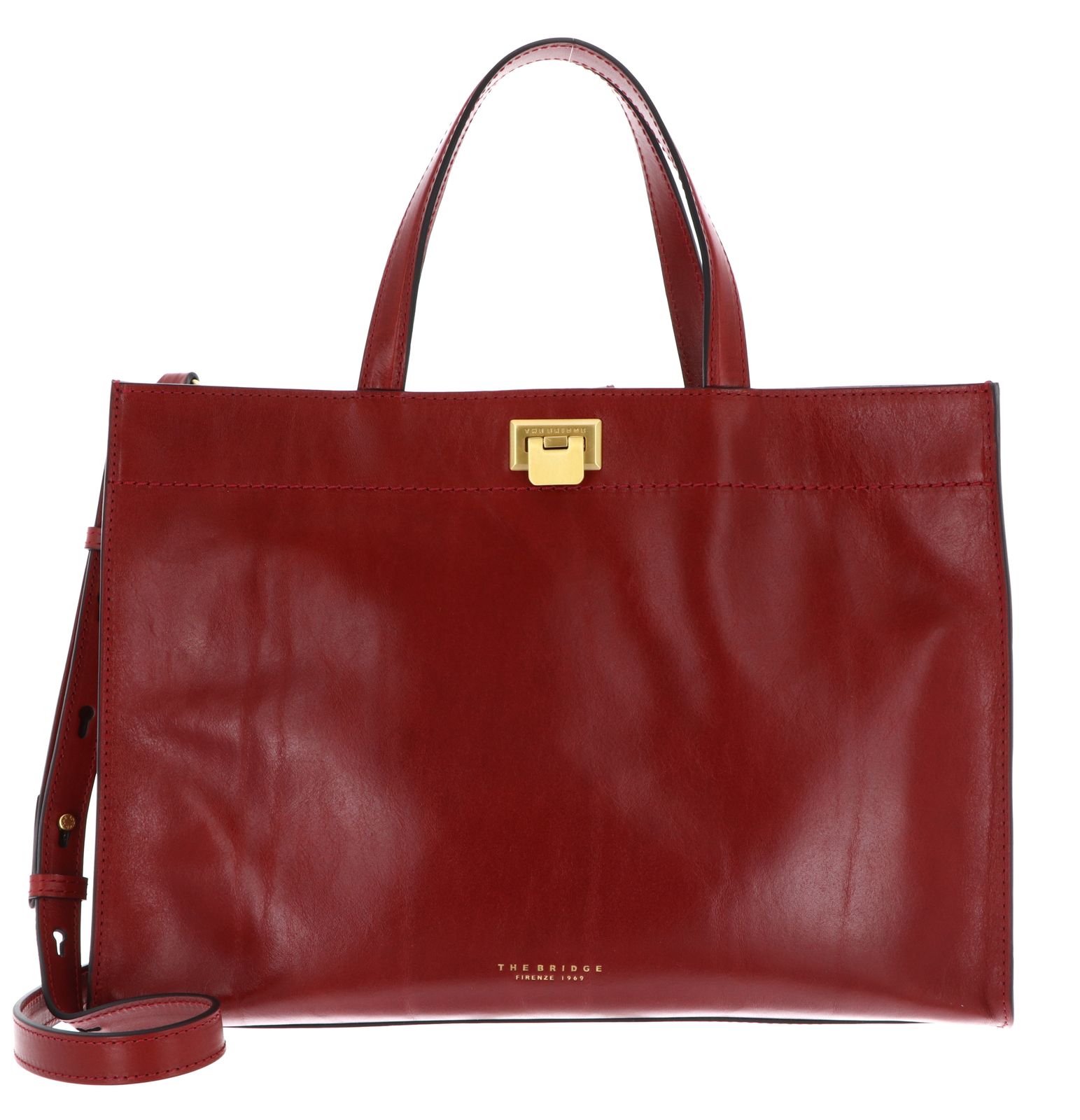 THE BRIDGE Leila Tote Bag Mattone / Oro