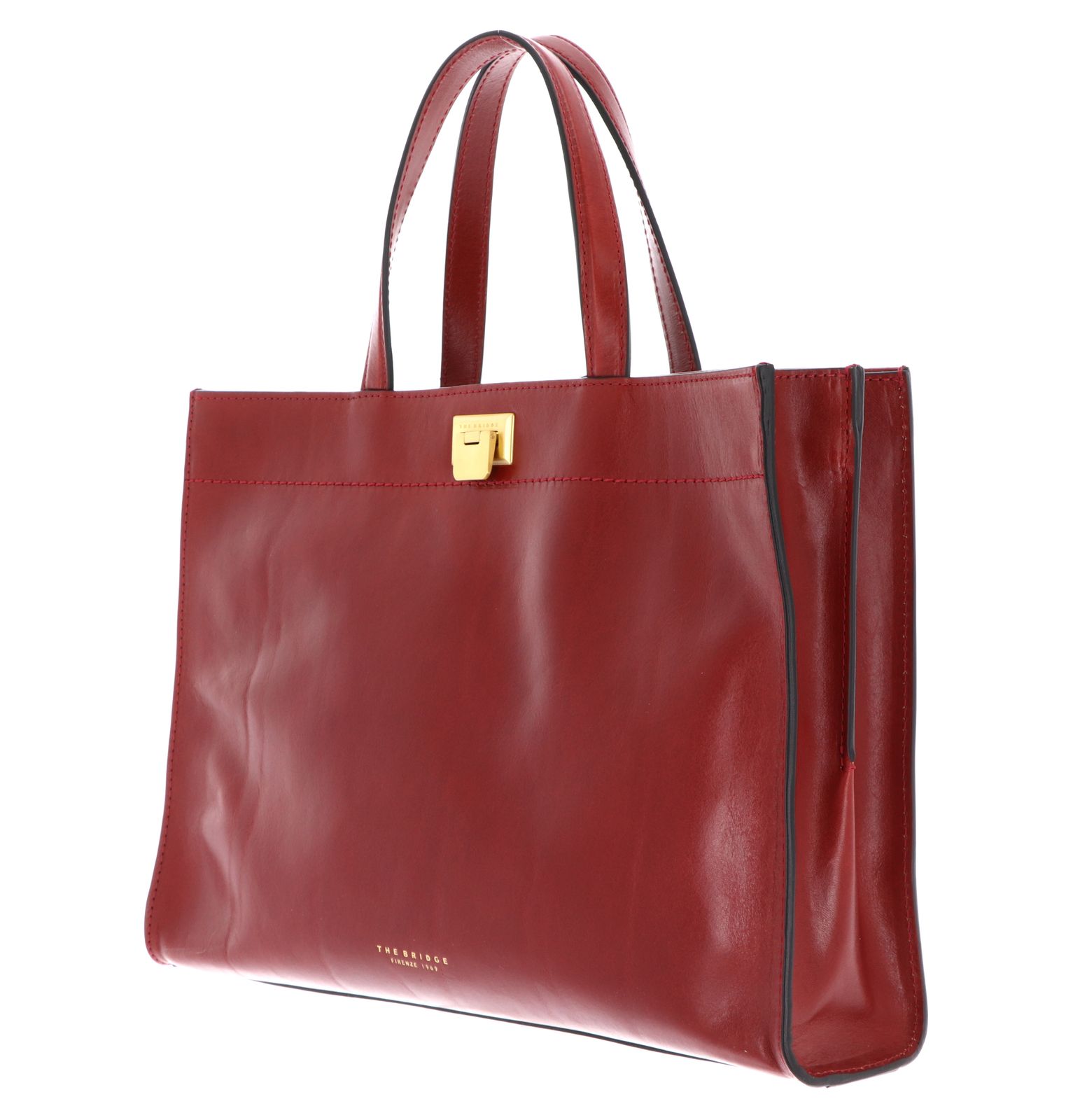 THE BRIDGE Leila Tote Bag Mattone / Oro THE BRIDGE Leila Tote Bag Mattone / Oro