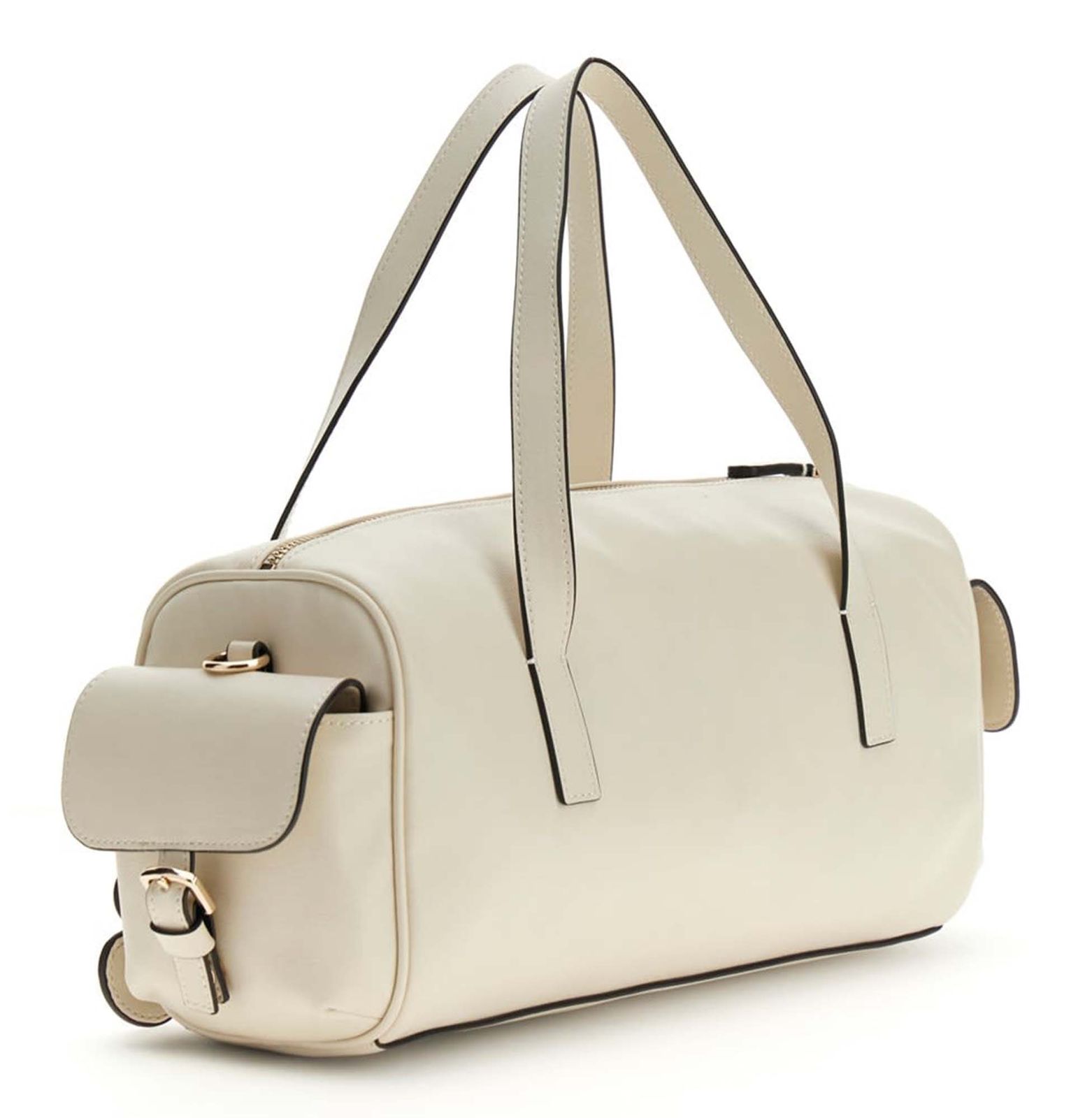 GUESS Kassie Box Satchel S Cream White GUESS Kassie Box Satchel S Cream White