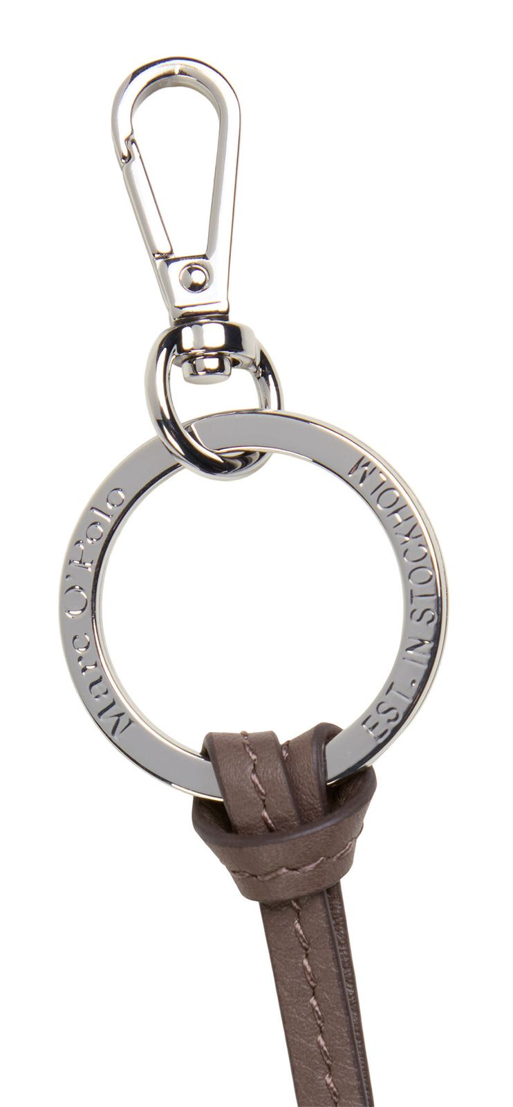 Marc O'Polo Jacky Leather Keyring Faded Brown Marc O'Polo Jacky Leather Keyring Faded Brown