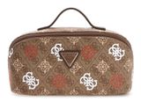 GUESS Eliette Logo Cosmetic Travel Bag L Latte Logo / Ginger