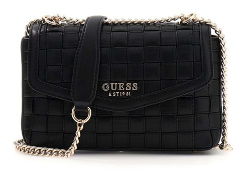 GUESS Sandy Convertible Xbody Flap Bag Black