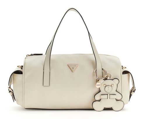 GUESS Kassie Box Satchel S Cream White