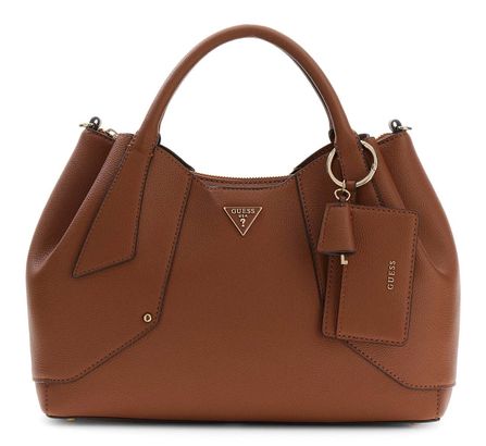 GUESS Darcy Girlfriend Satchel Cognac