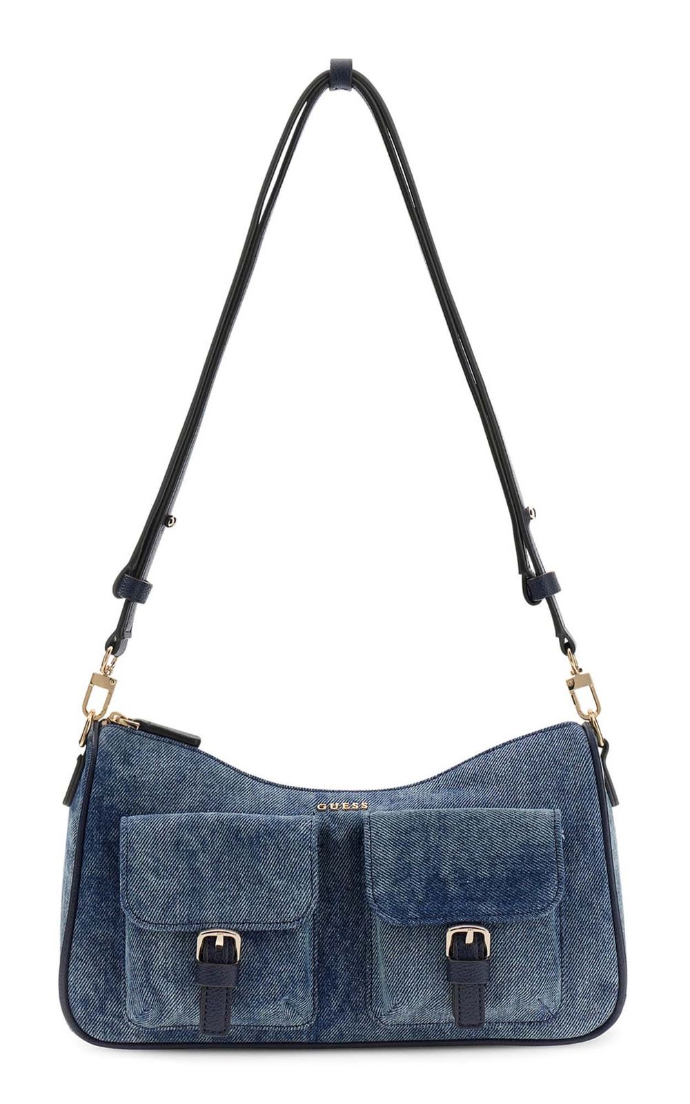 GUESS Kassie Convertible Shoulder Bag Denim