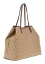GUESS Eco Victtoria Large 2 In 1 Tote Latte Logo / Brown GUESS Eco Victtoria Large 2 In 1 Tote Latte Logo / Brown