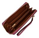 FOSSIL Logan RFID Zip Around Clutch Infinite Pink