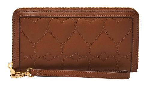 FOSSIL Logan Clutch RFID Zip Around Heart