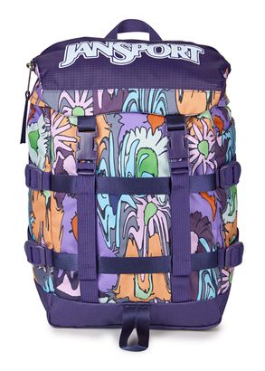 JanSport Mini Skip Pack Backpack Melted Blooms Yellow