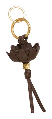 Marc O'Polo Kaya Leather Keyring Coffee Brown