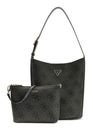 GUESS Meridian II Bucket Bag Coal Logo