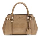 GUESS Leona Multi Compartment Satchel S Beige