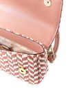 GUESS Tessi Flap Shoulder Bag Coral Pink Multi