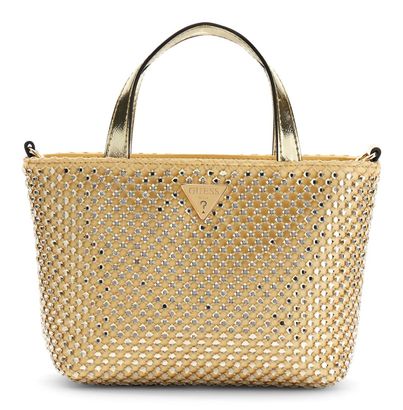 GUESS Tasmin Mini Tote Gold