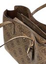 GUESS Meridian II Girlfriend Tote Bag Latte Logo