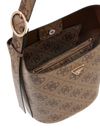 GUESS Meridian II Bucket Bag Latte Logo