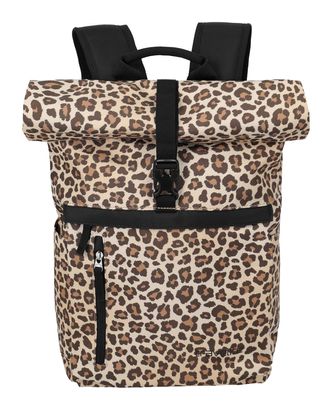 travelite Basic Rollup Backpack Leopard