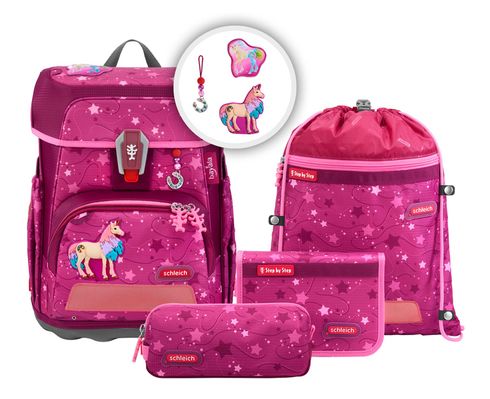 Step by Step Cloud schleich Schulranzen-Set 5-teilig bayala® Marshmallow Einhorn