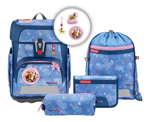 Step by Step Cloud Spiegelburg Schulranzen-Set 5-teilig Pferdefreunde Horse Friends