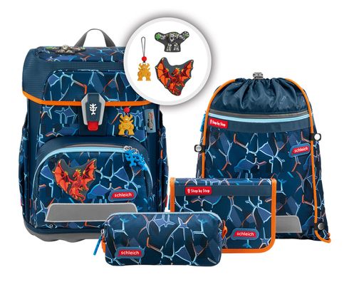 Step by Step Cloud schleich Schulranzen-Set 5-teilig Eldrador Creatures Lava Dragon