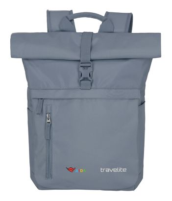 travelite Basic Aida Rollup Backpack Smoky Blue