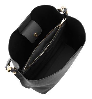 SEIDENFELT MANUFAKTUR Meloy Hobo Bag Black